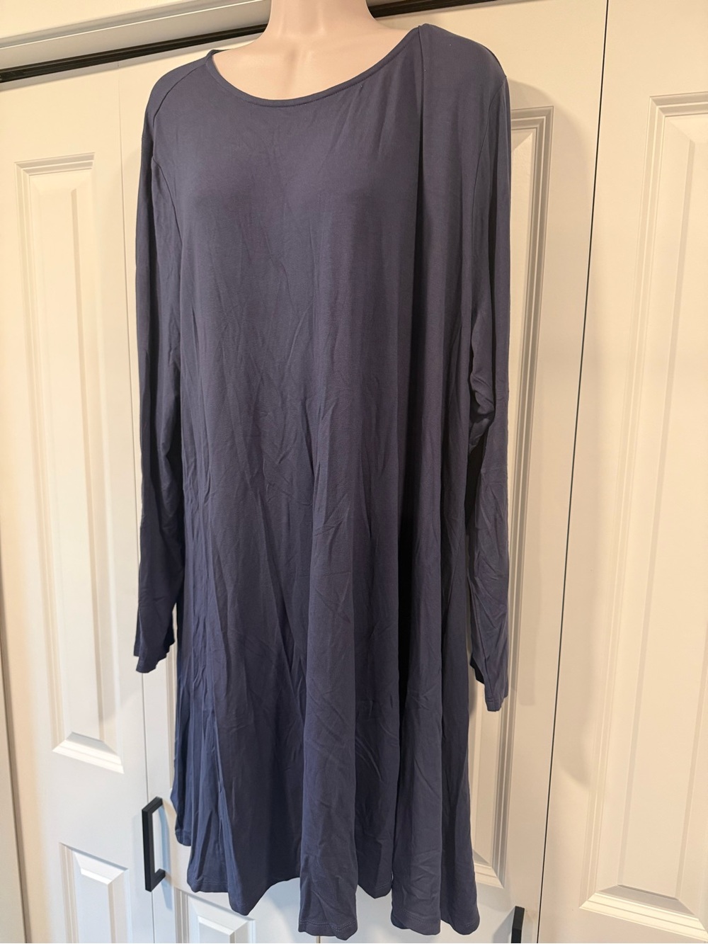 Old Navy blue long sleeve knee length dress xxl